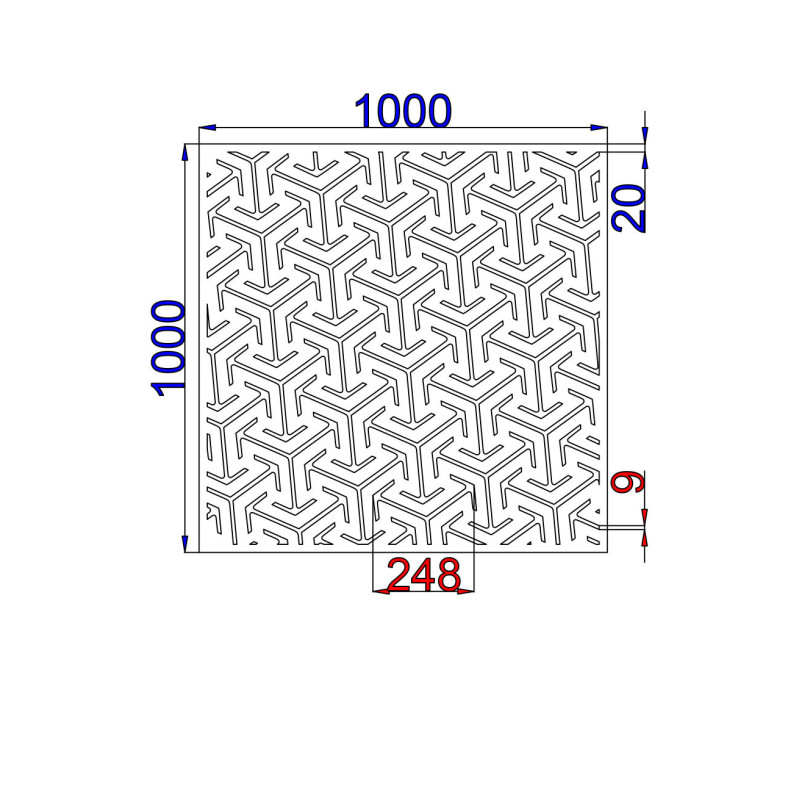 Dizajnový plech Vzor A043