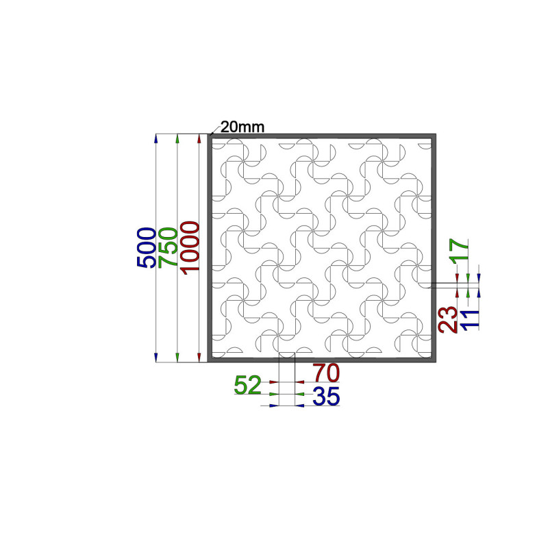 Dizajnový plech Vzor A032